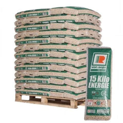 Pellets de Madera Van Roje Premium (DIN+/EN+ A1) - Palé 975kg